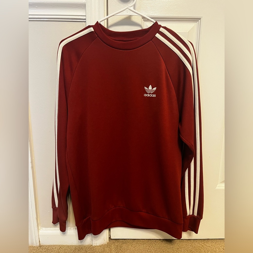 Adidas Crewneck with White Stripes